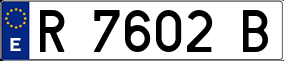 Trailer License Plate